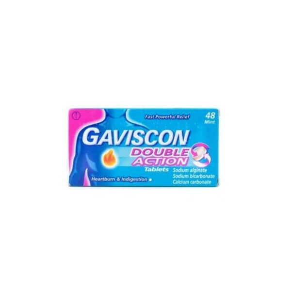 GAVISCON DOUBLE ACTION TABLETS 48`S