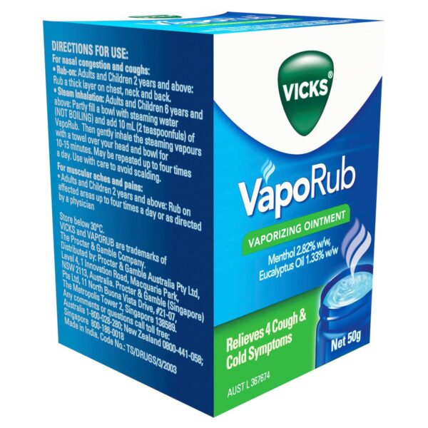 VICKS VAPORUB JAR 50G UK