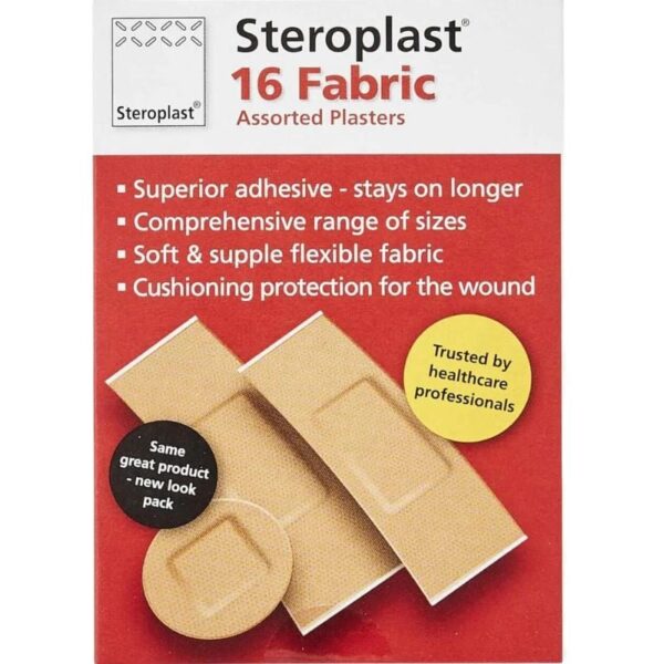 STEROPLAST FABRIC PLASTERS 16`S