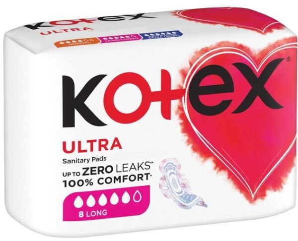 KOTEX ULTRA SANITARY  PADS 8S LONG
