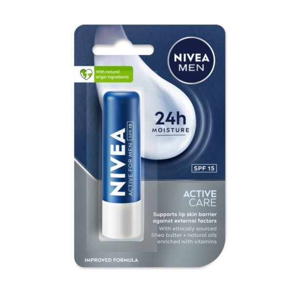 NIVEA LIPBALM FOR MEN-ACTIVE 4.8G