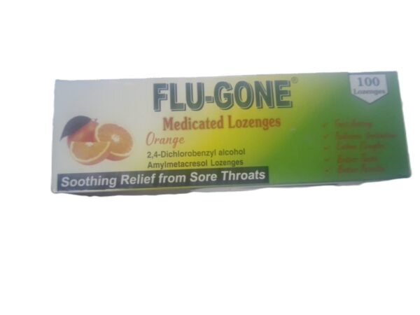 FLUGONE LOZENGES ORANGE 100S