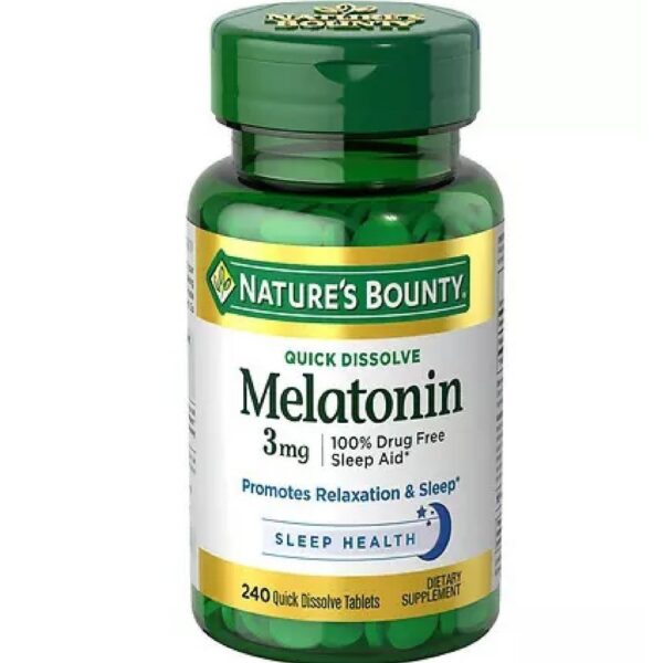 NATURES BOUNTY MELATONIN 3MG QUICK DISSOLVE TABS 120S