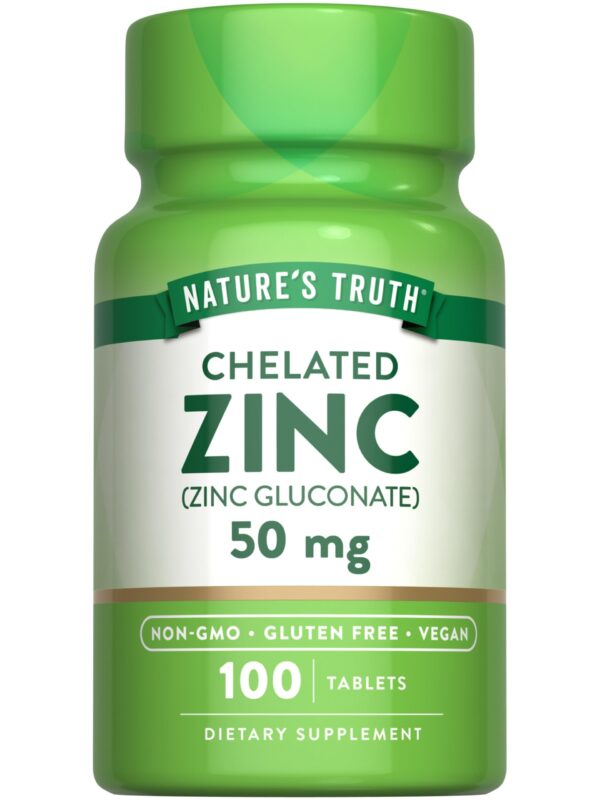 NATURES TRUTH ZINC GLUCONATE 50MG TABS 100S