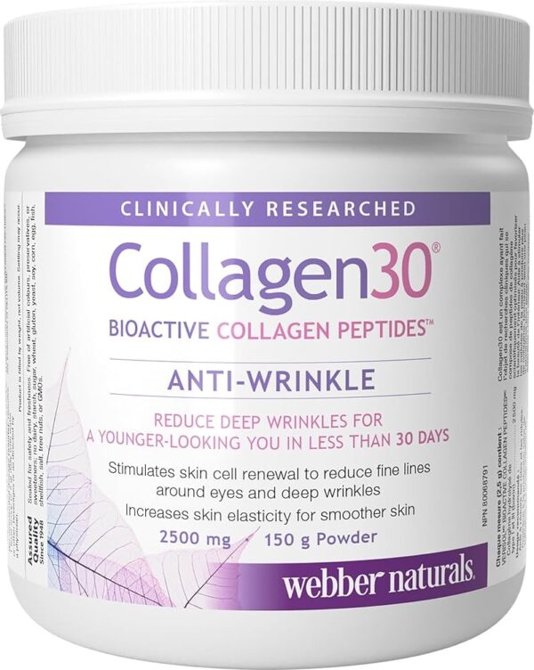 WEBBER NATURALS COLLAGEN ANTI WRINKLE 2500MG POWDER