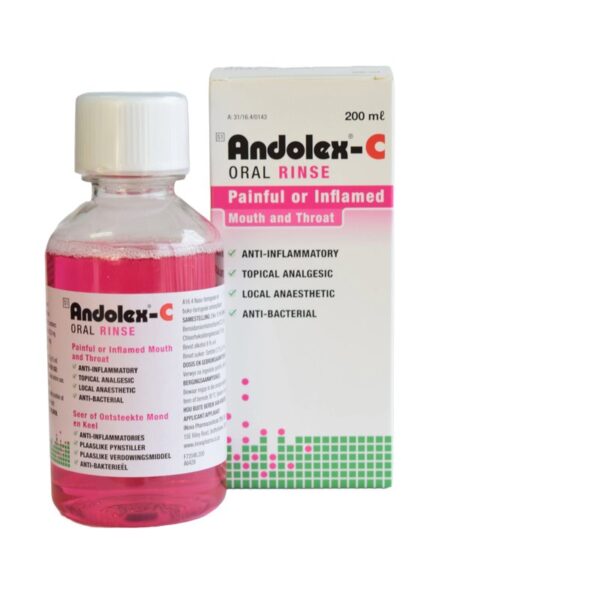 ANDOLEX C ORAL RINSE 200ML